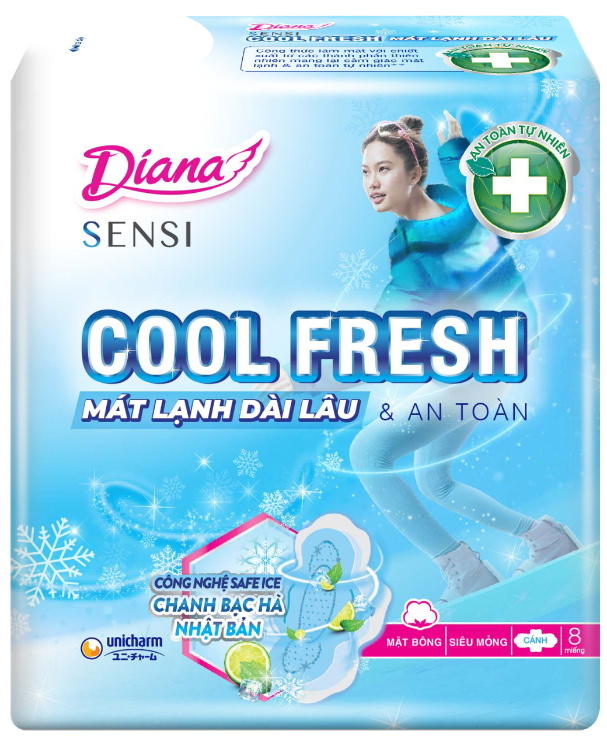 Diana SENSI Cool Fresh Mát Lạnh siêu mỏng cánh